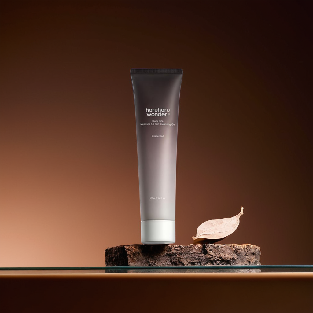 Haruharu Wonder – Gel Nettoyant Doux Riz Noir pH 5.5 (100 ml, Sans Parfum)