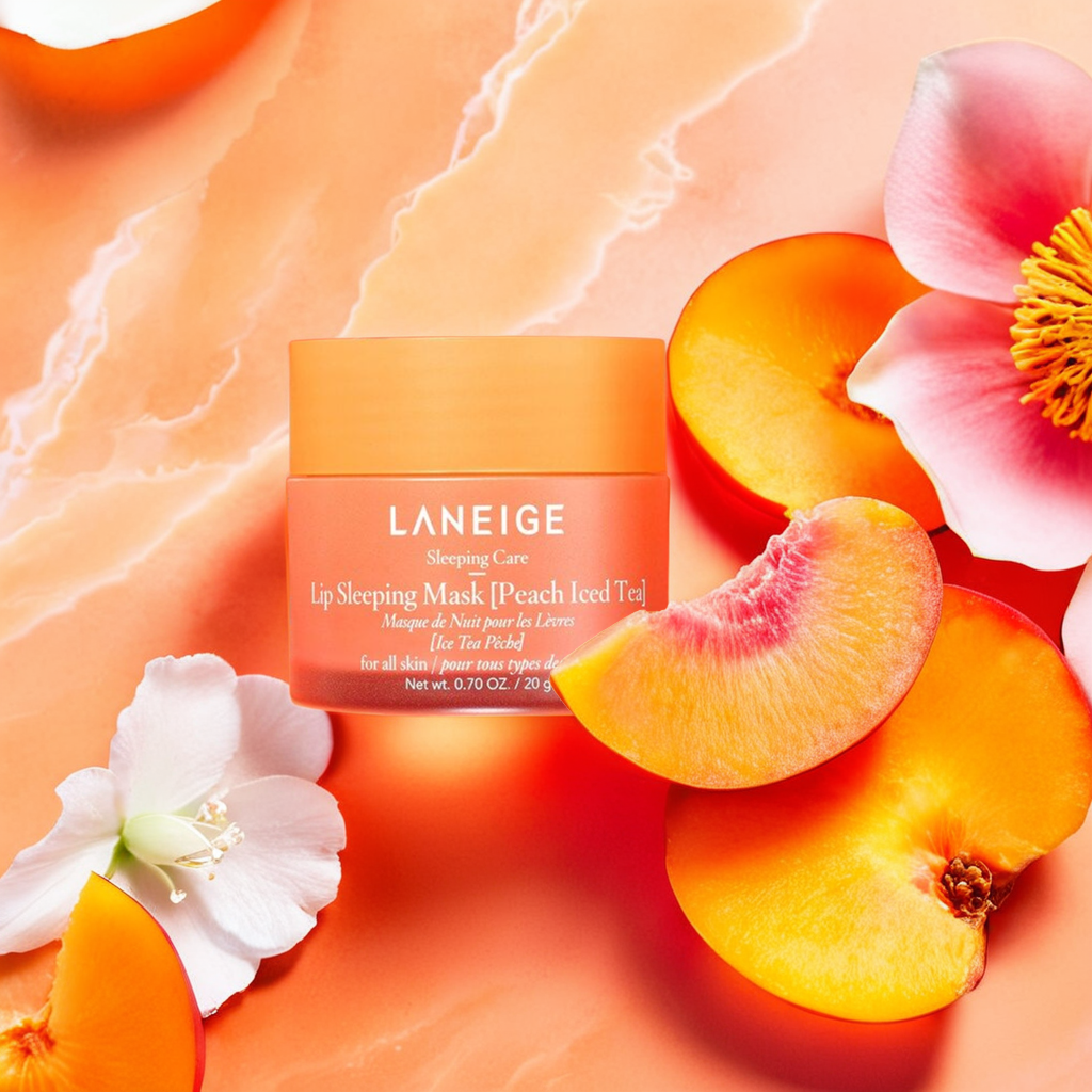 LANEIGE – Masque Lèvres de Nuit Peach Iced Tea (20 ml)
